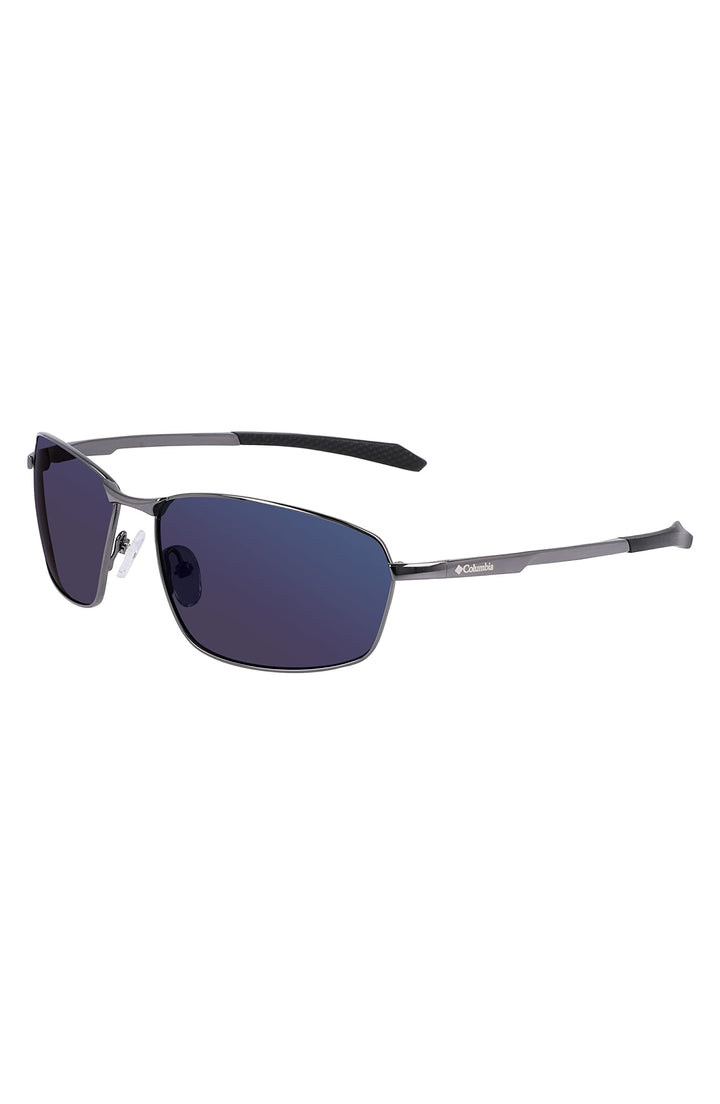 Columbia Herren C114sp Fir Ridge Sonnenbrille Einheitsgrösse Shiny Dark Gunmetal/Blue Mirro, Einheit