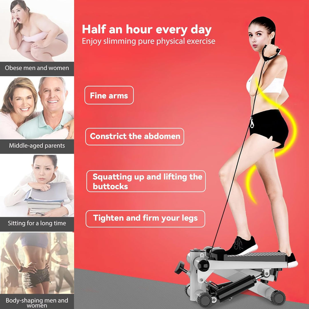 Stepper FüR Zuhause 120kg, Ministepper FüR Zuhause, Hometrainer Stepper, FüR Effektives Bein/Arm/Po