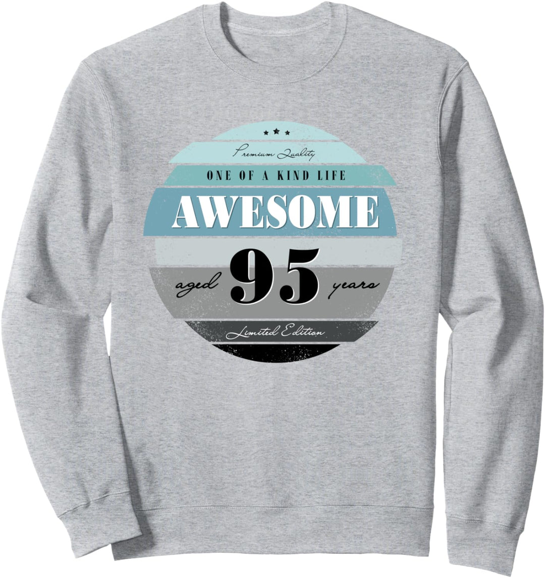 95th Birthday Gifts Retro Vintage Awesome Aged 95 years old Sweatshirt