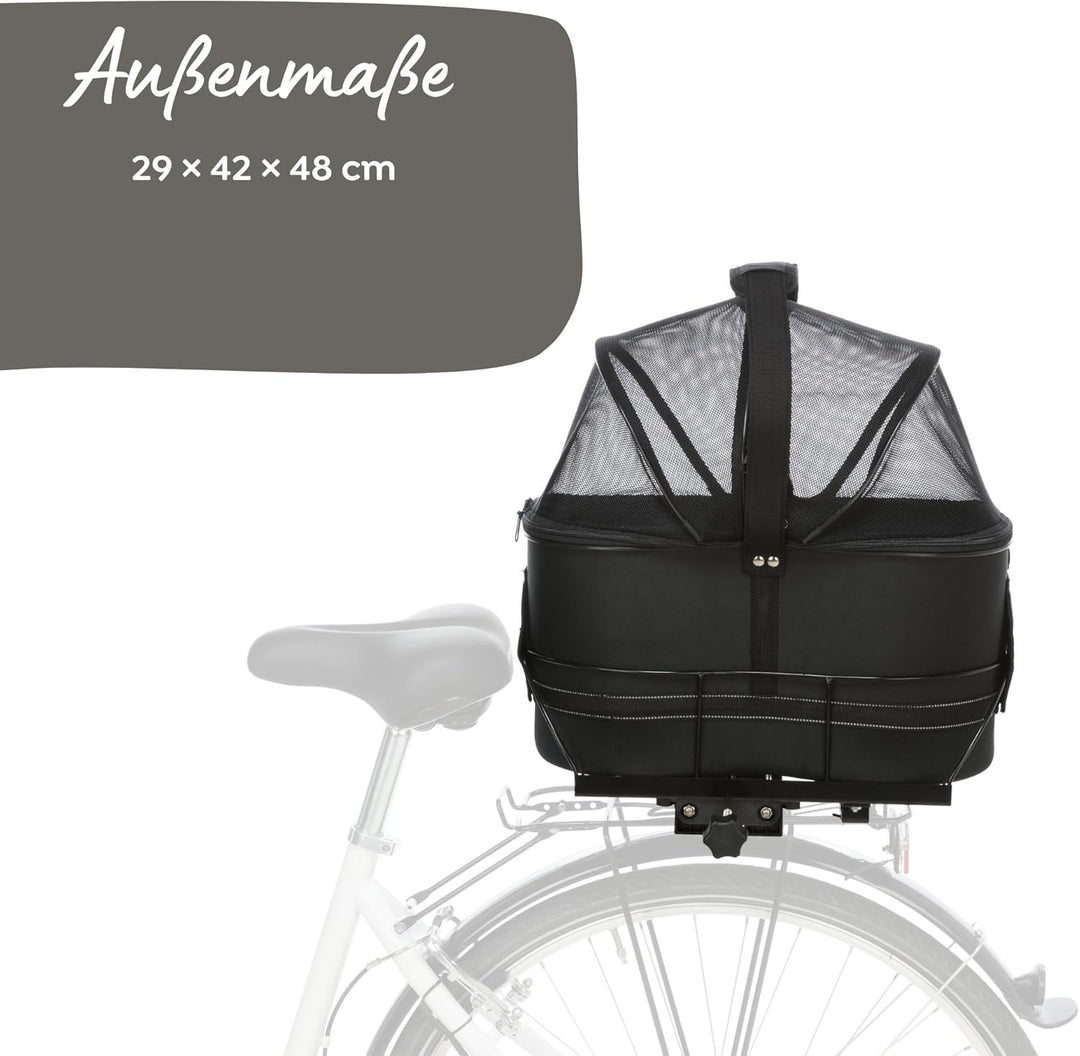 Trixie 13118 Fahrradkorb für breite Gepäckträger, 29 × 42 × 48 cm,
