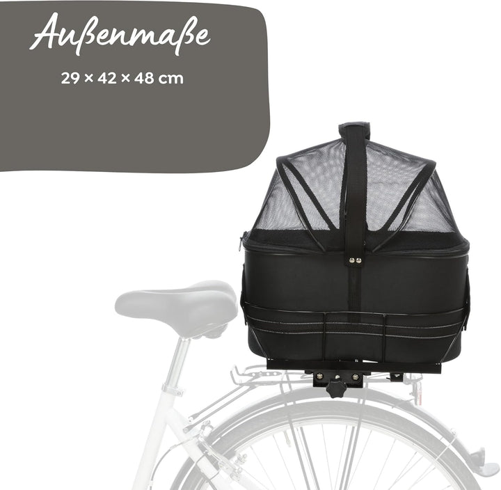 Trixie 13118 Fahrradkorb für breite Gepäckträger, 29 × 42 × 48 cm,