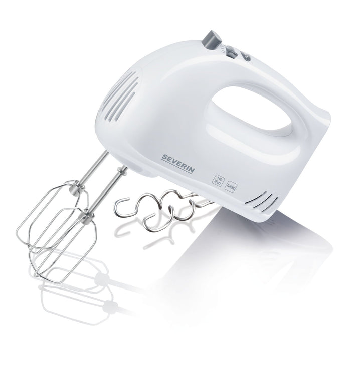SEVERIN Handmixer, Handrührgerät mit 5 Geschwindigkeitsstufen, praktischer Handrührer mit 2 Edelstah
