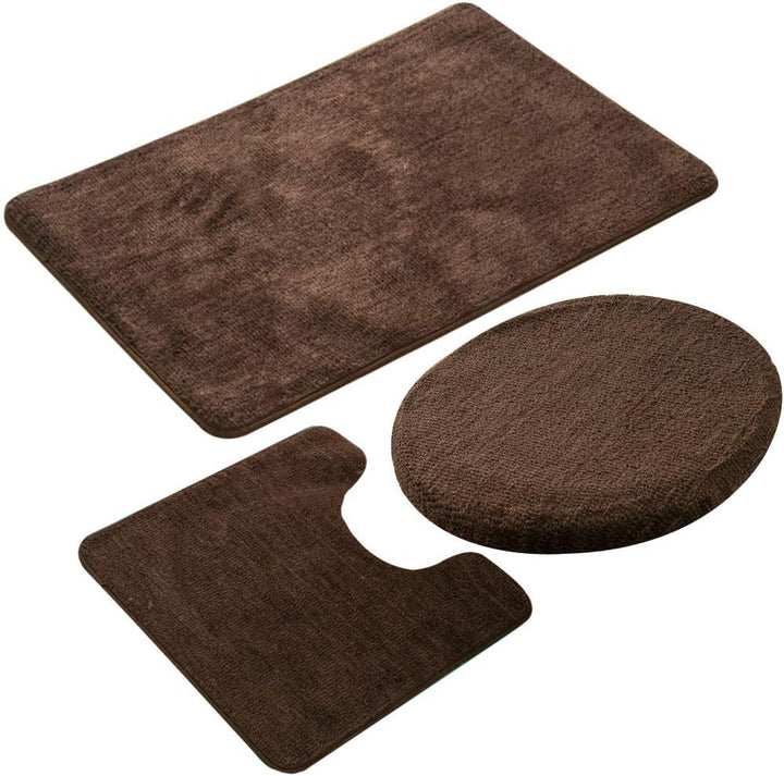 ele ELEOPTION Badezimmer-Set,rutschfeste Badematte schnelltrocknend weich wasserabsorbierend stilvol