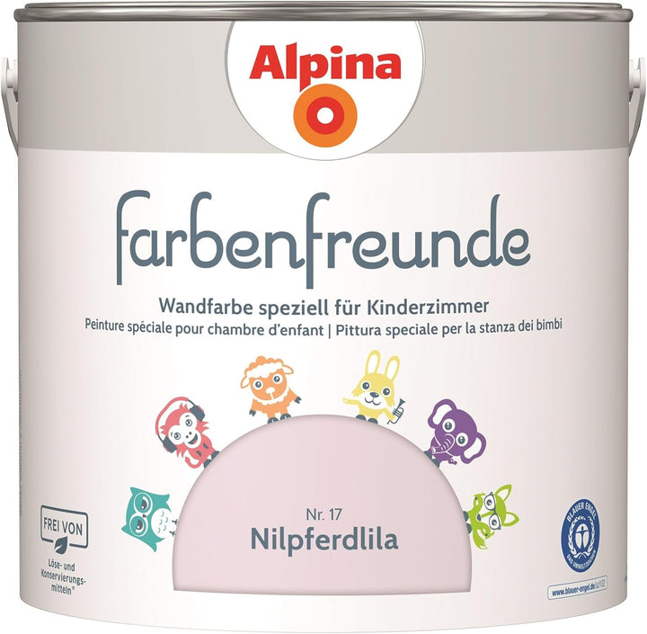 Alpina Farbenfreunde Nr. 17 Nilpferdlila 2,5 Liter matt, Nilpferdlila