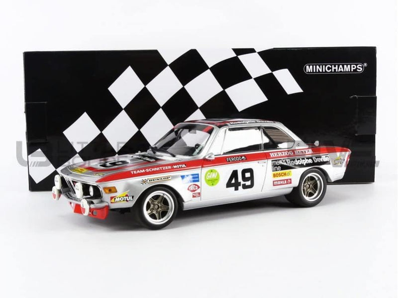 Minichamps 155722749 1:18 BMW 2800 CS-Team Schnitzer-Motul-Herzog/Heyer-24H Spa-Francorchamps 1972 S