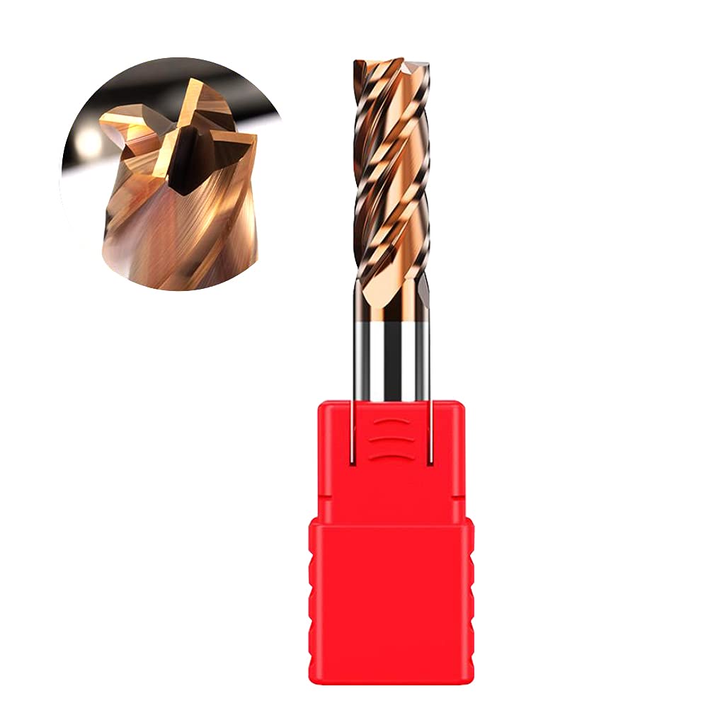 ASNOMY VHM Hartmetall Schaftfräser, AlTiN Coated 55 HRC 4 Schneiden, Bohren, Fräsen, Single, Immersi