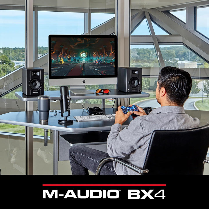M-Audio BX4 4,5" Studio-Monitore High-Definition Monitor Lautsprecher Boxen für Recording und Multim