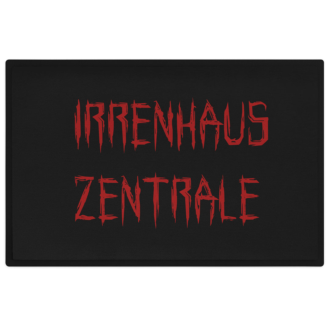 Trendation - Irrenhaus Zentrale Lustige Fussmatte Fussabtreter Geschenkidee Nachbarn Fussmatte mit H