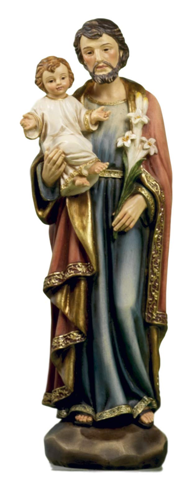 Paben Statue St. Josef aus Kunstharz, 20 cm