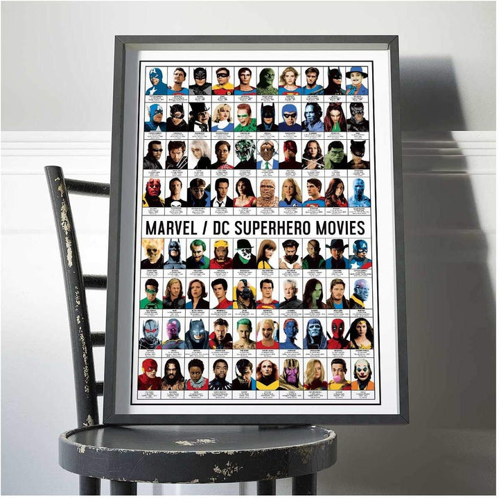 Wall Editions Art-Poster - Marvel and DC Superhero Movies - Olivier Bourdereau