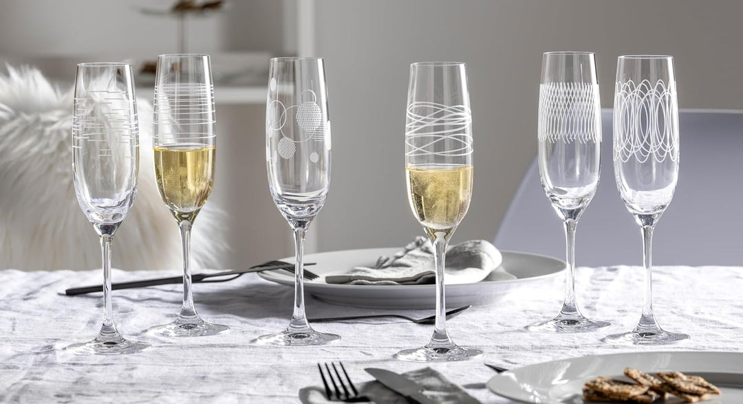 LEONARDO HOME 061798 Casella Sektgläser, Glas Sektkelche, Sektkelche
