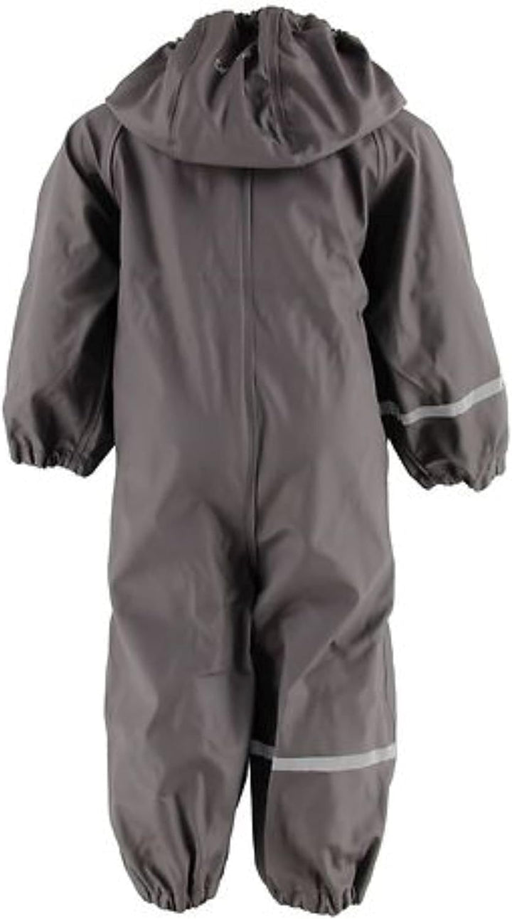 Celavi Unisex Kinder Rainwear Suit-Solid Pu Snowsuit, Grau