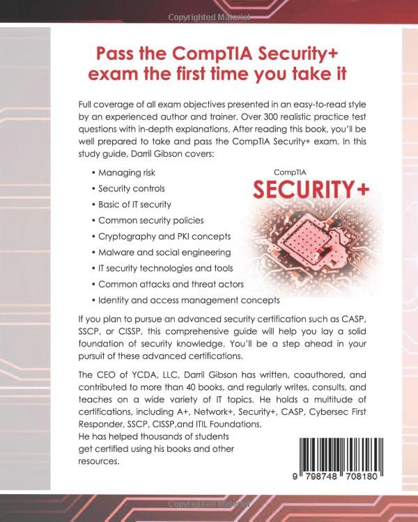 CompTIA Security+ Get Certified Get Ahead: SY0-601 Study Guide, Taschenbuch