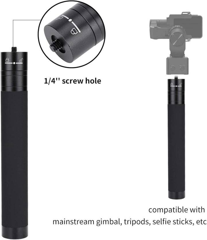 Anti-Rost-Verlängerungsstange aus Aluminiumlegierung, robuste Stativ-Verlängerungsstange, 1/4 '' Sch