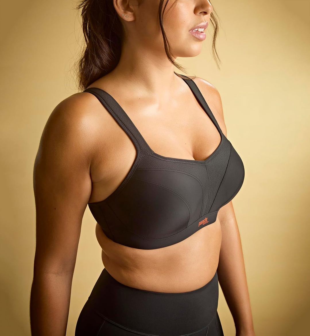 Panache Damen Sport-BH 36HH Schwarz, 36HH Schwarz