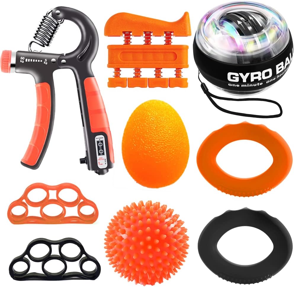 Handtrainer Unterarmtrainer Fingerhantel Unterarm training 10er Pack, Armtrainer, Lippenform Hand Gr