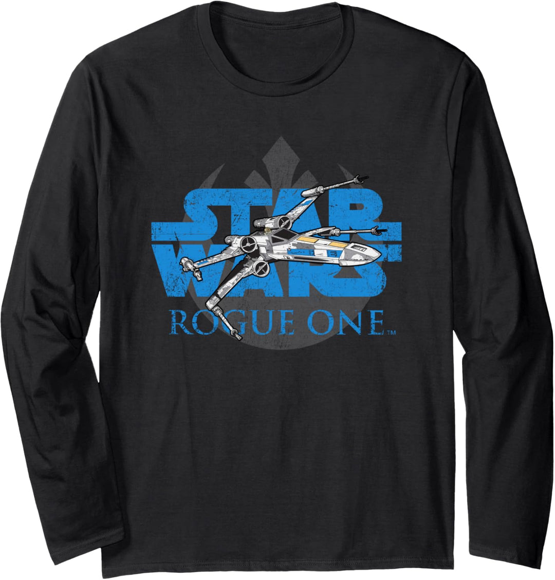Star Wars Rogue One Alliance Starbird Emblem Logo Langarmshirt