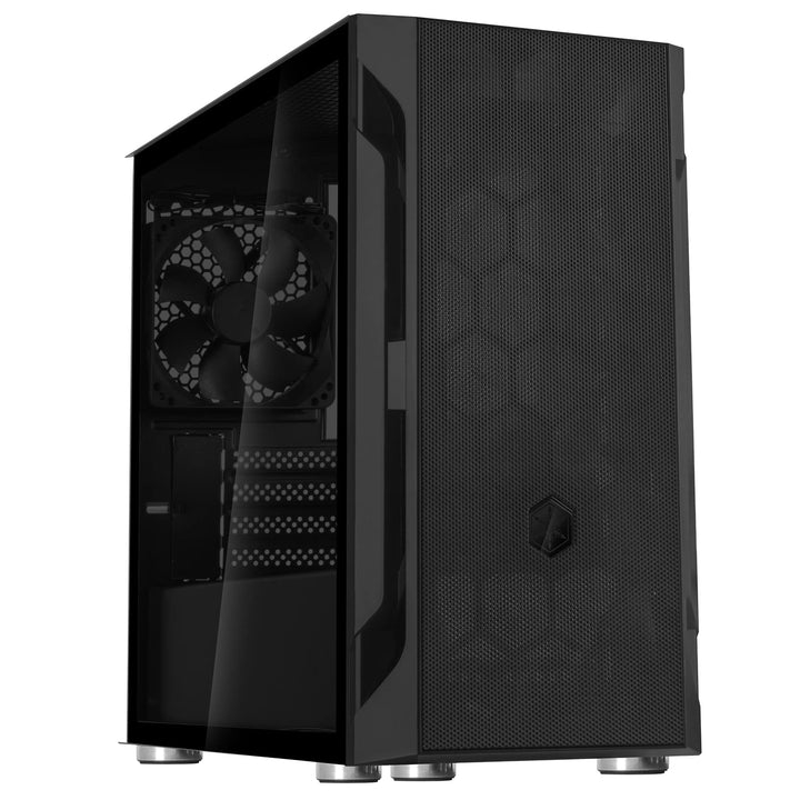 SilverStone Technology FARA H1M, Micro-ATX, Stahlgitter, Hartglas-Seitenblende, Kunststoff, Stahlgeh