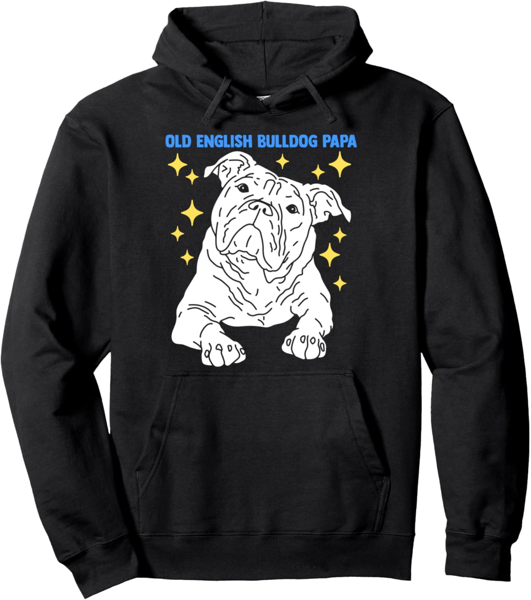 Old English Bulldog Papa | Herrchen Old English Bulldog Pullover Hoodie