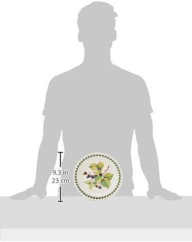 Portmeirion Pomona Salatteller | Set mit 6 Salattellern | verschiedene Blumenmotive | spülmaschinen-