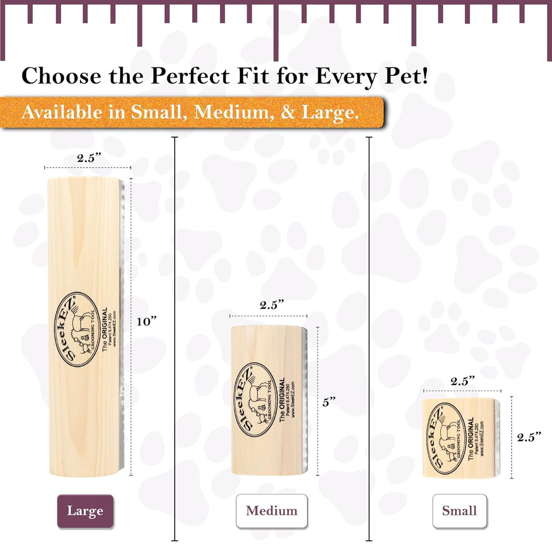 Sleekez, Fellpflegekamm / -werkzeug für Katze, Hund oder Pferd 25,4 cm, 25,4 cm