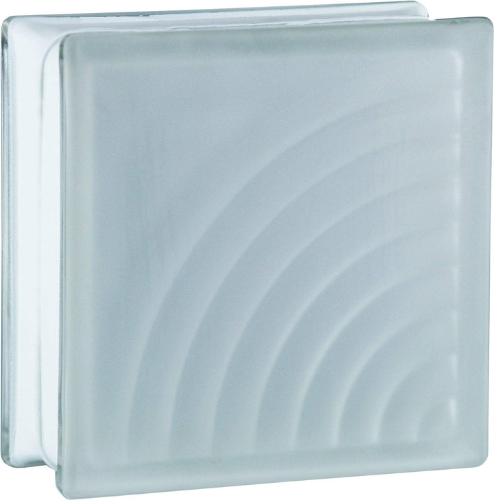 Fuchs Design 6 Stück Glassteine BM Glassteine Midarc SUPER White Glasstein 2-seitig satiniert 19x19x