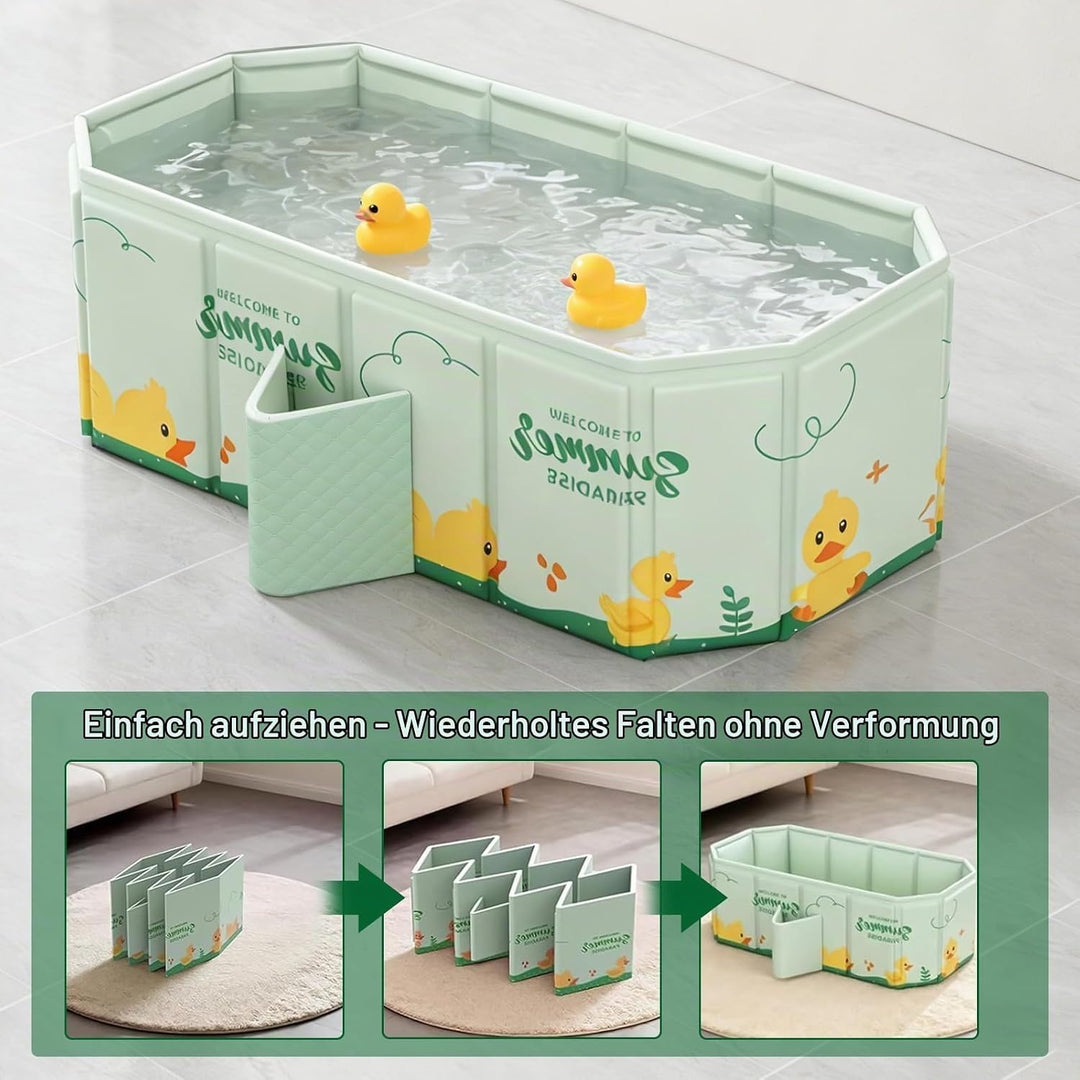 Faltbare Badewanne für Kinder, Tragbare Badewanne, Badewanne Kinder für 0-8 Jahre, Grosse Kleinkindb