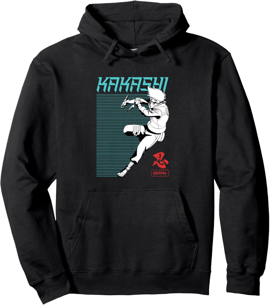 Naruto Shippuden Kakashi Linienrutsche Pullover Hoodie