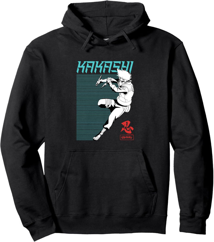 Naruto Shippuden Kakashi Linienrutsche Pullover Hoodie