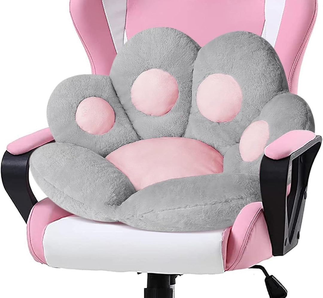 LANPEW Katze Pfot Rückenkissen Sitzkissen Cute Cat Paw Stuhlkissen Sitzkissen Plüsch Komfort Sitzpol