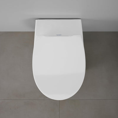 Duravit WC-Sitz Univavo, ovaler WC-Sitz, Klobrille mit doppelter Absenkautomatik, Toilettendeckel Qu