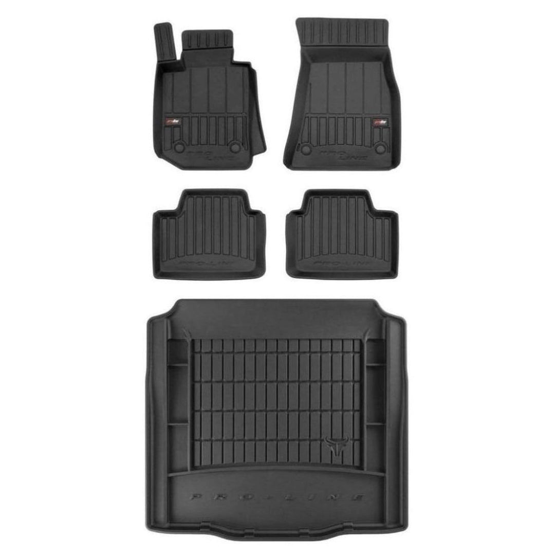 M MOTOS Satz Gummifussmatten und Kofferraummatten für BMW 3 G20 ab 2018 Verbessern Sie Ihren Reiseko