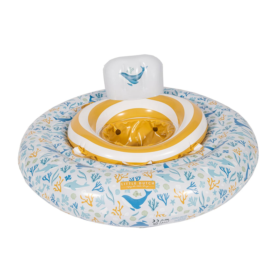 Little Dutch 2012847 Schwimmring/Schwimmsitz für Babys - Ocean Dreams blau