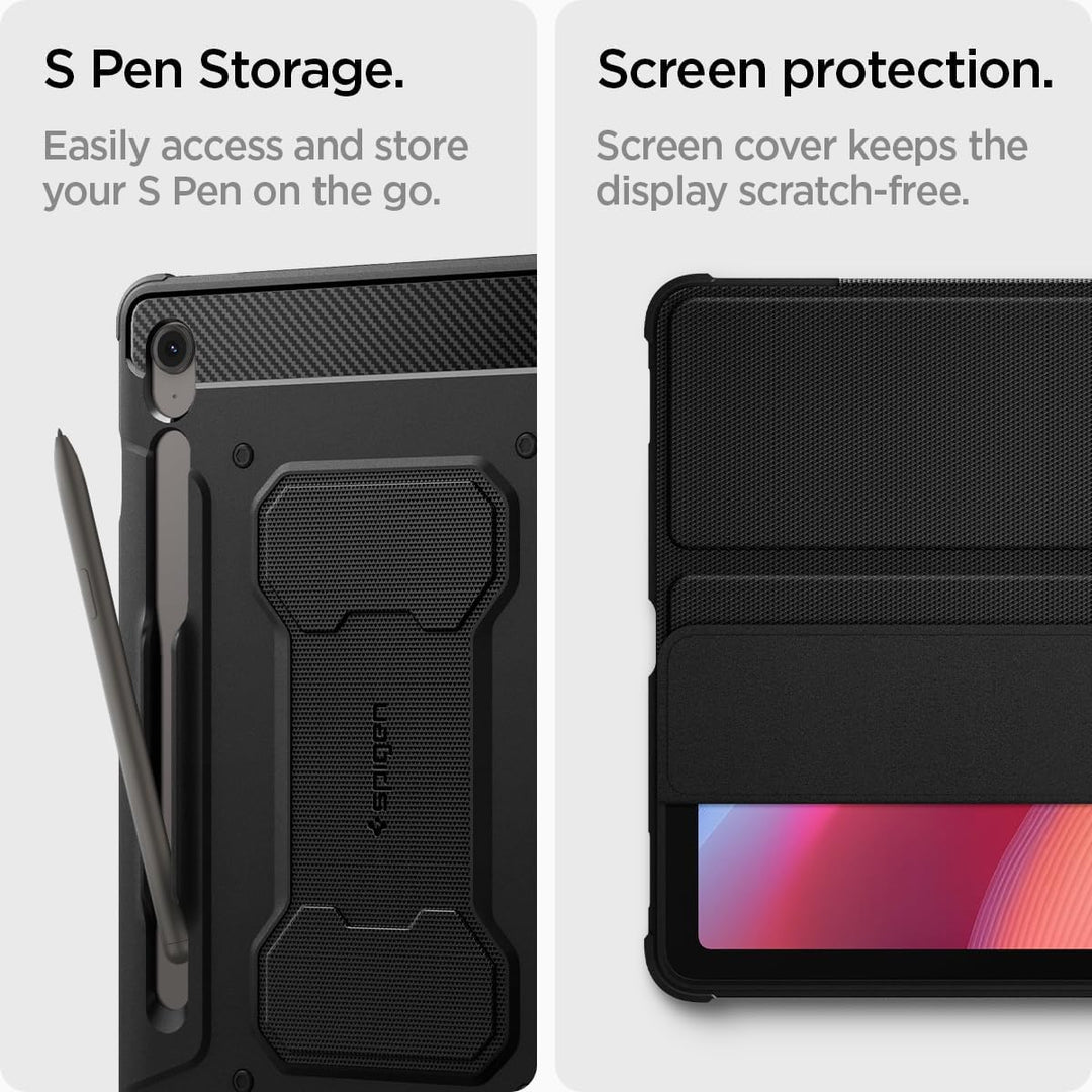 Spigen Rugged Armor Pro Hülle Entwickelt für Samsung Galaxy Tab S10 FE (2025) / Galaxy Tab S9 (2023)