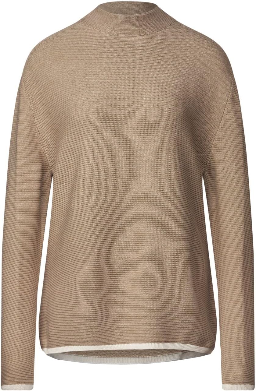 Street One Damen Strickpullover 38 Buff Sand, 38 Buff Sand