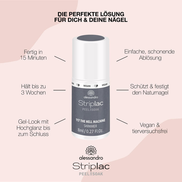 alessandro Striplac UV-Nagellack The Hell Machine – Schonend und langanhaltend – Einfache Entfernung