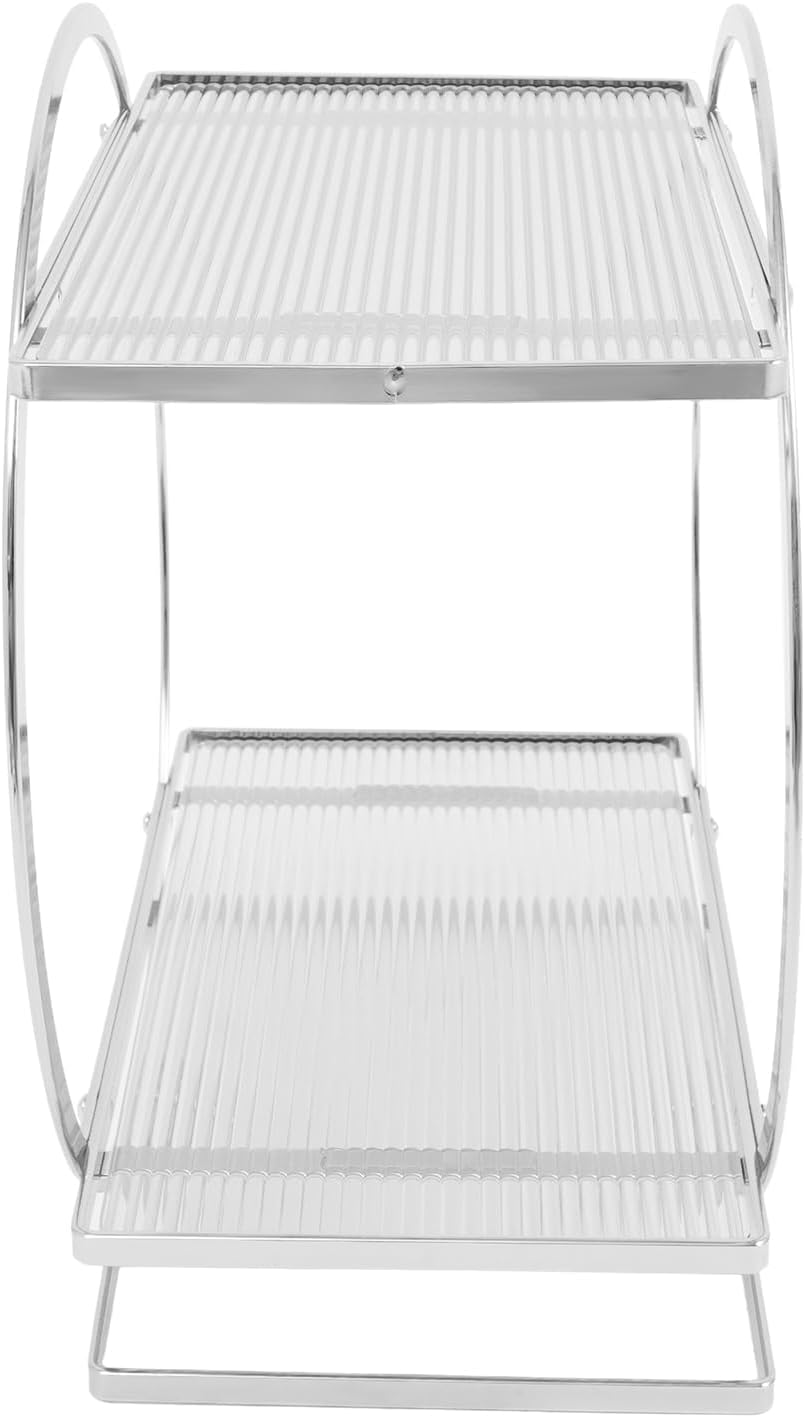 Makeup Organizer 2 stöckig Hautpflege Parfüm Organizer Perfume Storage Kosmetik Aufbewahrungsrega l2