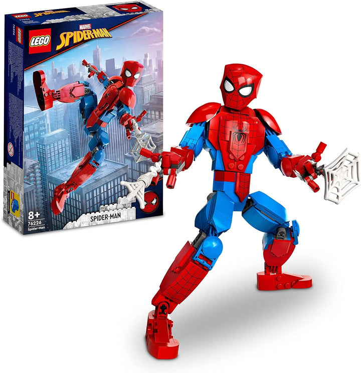 LEGO Marvel Spider-Man Figur, voll bewegliches Action-Spielzeug, sammelbare Superhelden-Actionfigur,