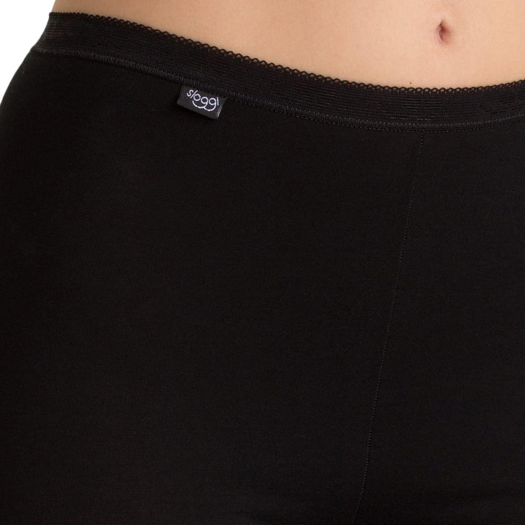 Sloggi Damen Basic+ Long Panty 50 3 X Schwarz, 50 3 X Schwarz