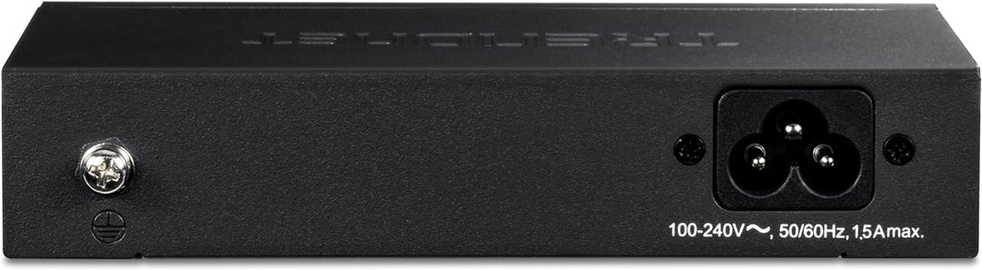TRENDnet TE-FP051 5-Port Unmanaged Fast Ethernet PoE + -Schalter mit grosser Reichweite, 4 x PoE + -