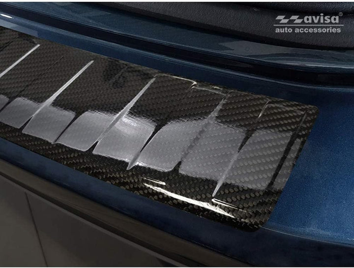 Avisa Echtes 3D Karbon Heckstossstangenschutz kompatibel mit Mercedes B-Klasse W247 2019-