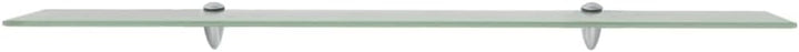 vidaXL Wand Regal Glasregal Glasboden Glasablage Badregal Mattiert 100x20cm 8 mm Weiss 100 x 20 cm/1