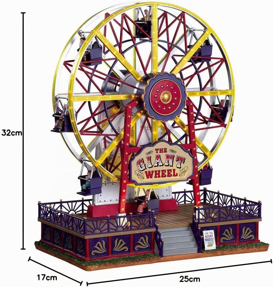 Lemax 94482 - The Giant Wheel - NEU 2019 - Riesenrad - Animiert & Beleuchtet & Sound - Weihnachtswel