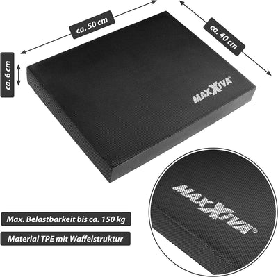 MAXXIVA® Balancepad Fitness 50x40x6 cm Wackelpad Fitness-Zubehör Fitness-Training Fitness-Gerät Yoga