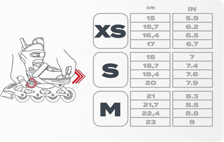 meteor® Inlineskates 4in1 Kinder Inliner Rollschuhe Roller Blades Quad Skates Carbon Kinder Inlinesk