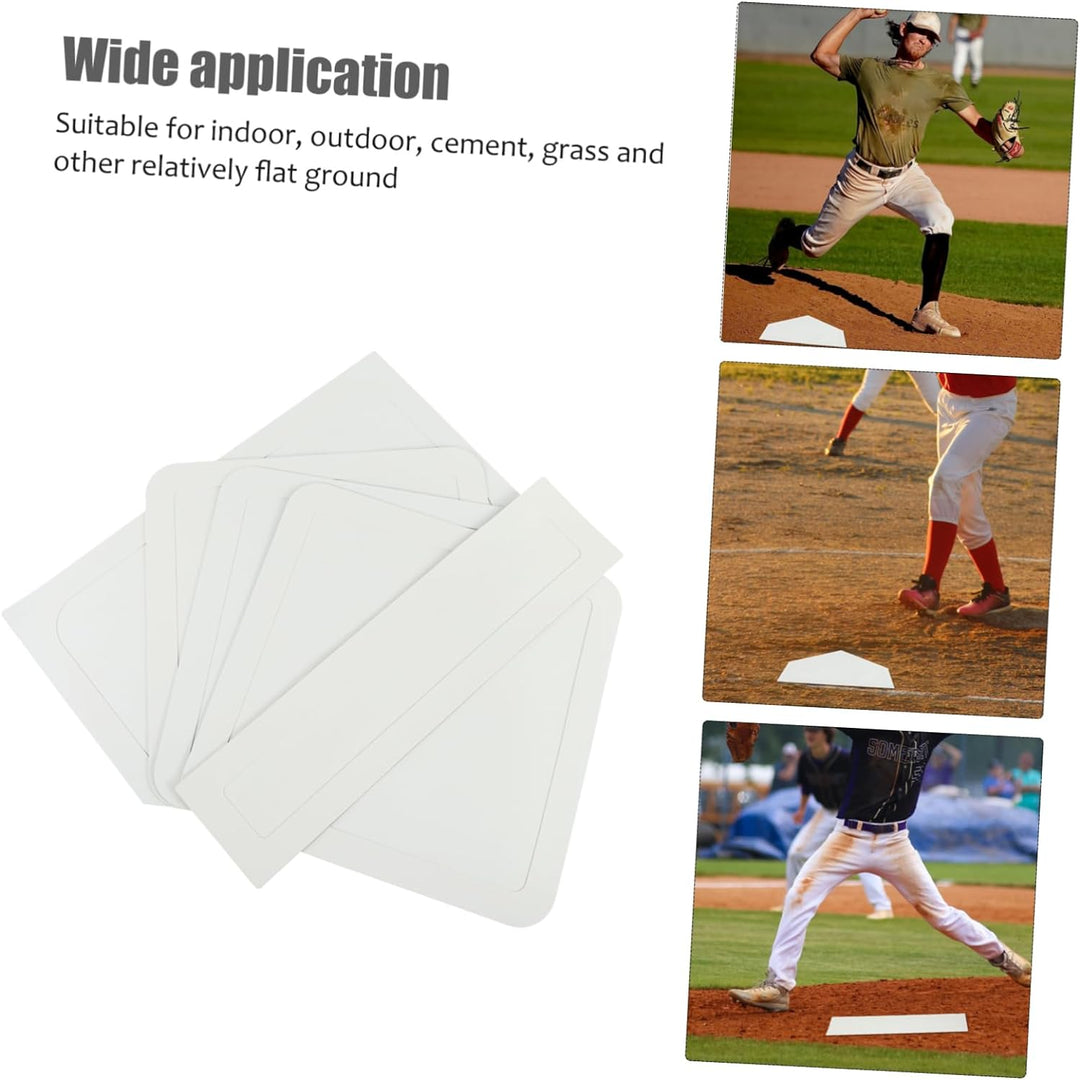 BESPORTBLE 5st Baseball-Basis Gummi Softball Basen Baseball Baseboard Gummi Werfen Basis Baseball Pl