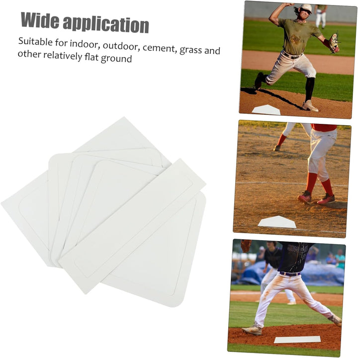 BESPORTBLE 5st Baseball-Basis Gummi Softball Basen Baseball Baseboard Gummi Werfen Basis Baseball Pl