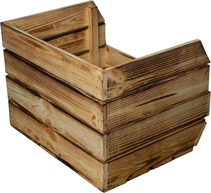 Kistenkolli Altes Land Kartoffelsteige 40x33x30 cm Gemüsekiste Obsthorde Gemüsekorb Kartoffelkiste z