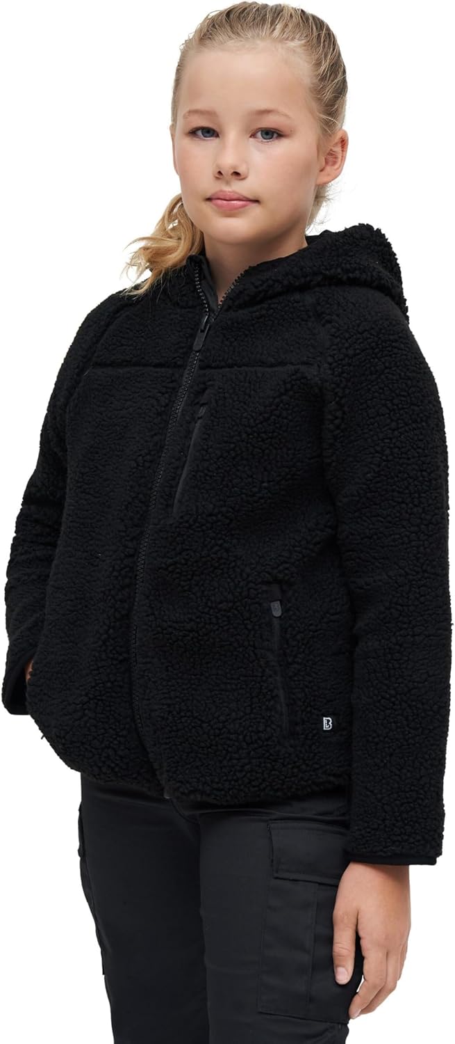 Brandit Kids Teddyfleece Jacket Hooded, verschiedene Farbvarianten, Grössen S (122/128) bis XXL (170