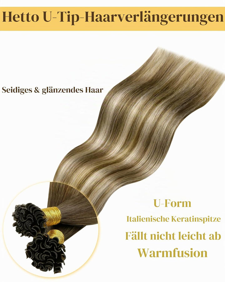 Hetto Bondings Echthaar Extensions Remy Bondings Extensions Echthaar Balayage Keratin Bonding Extens